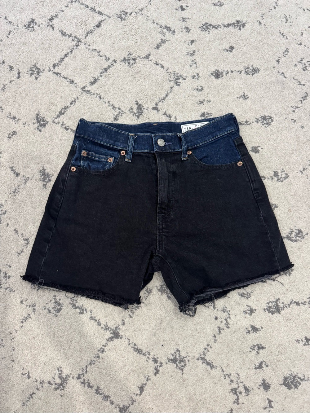 Gap Two Tone Denim Jean Shorts
